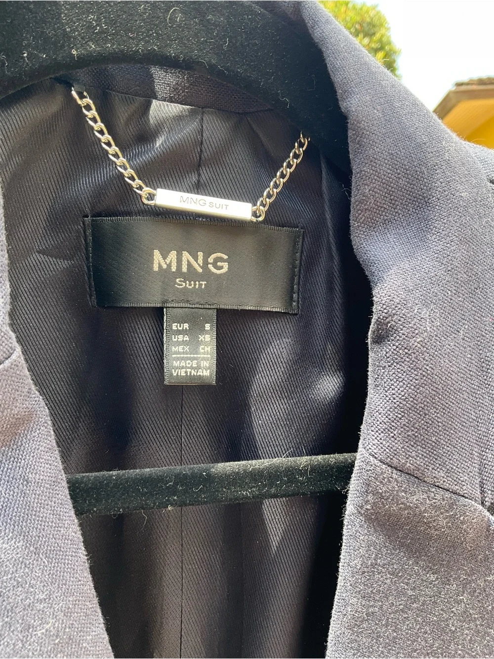 MNG Double-Breasted Navy Blazer